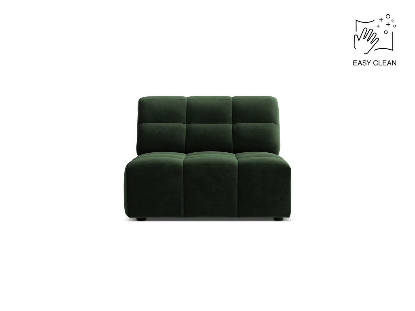 Sofamodul Samt Beige Jennifer — Bottle Green