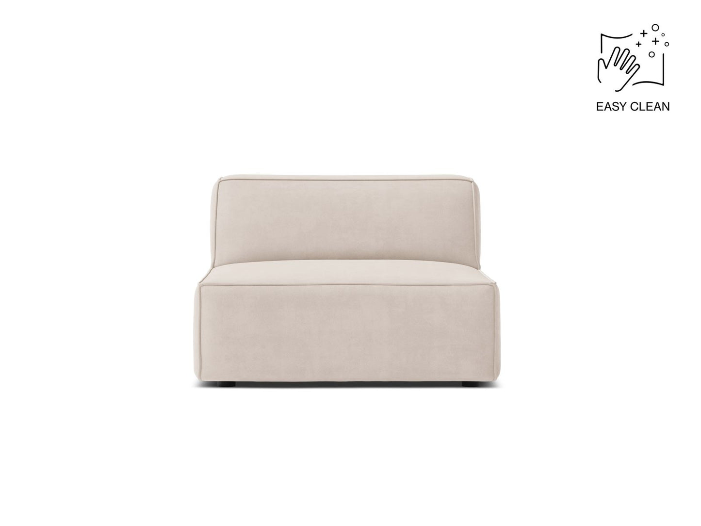 Sofamodul Samt Beige Jodie — Light Beige