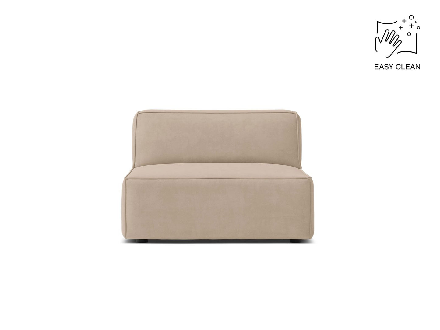 Sofamodul Samt Beige Jodie — Beige