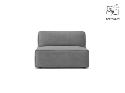 Sofamodul Samt Beige Jodie — Light Grey