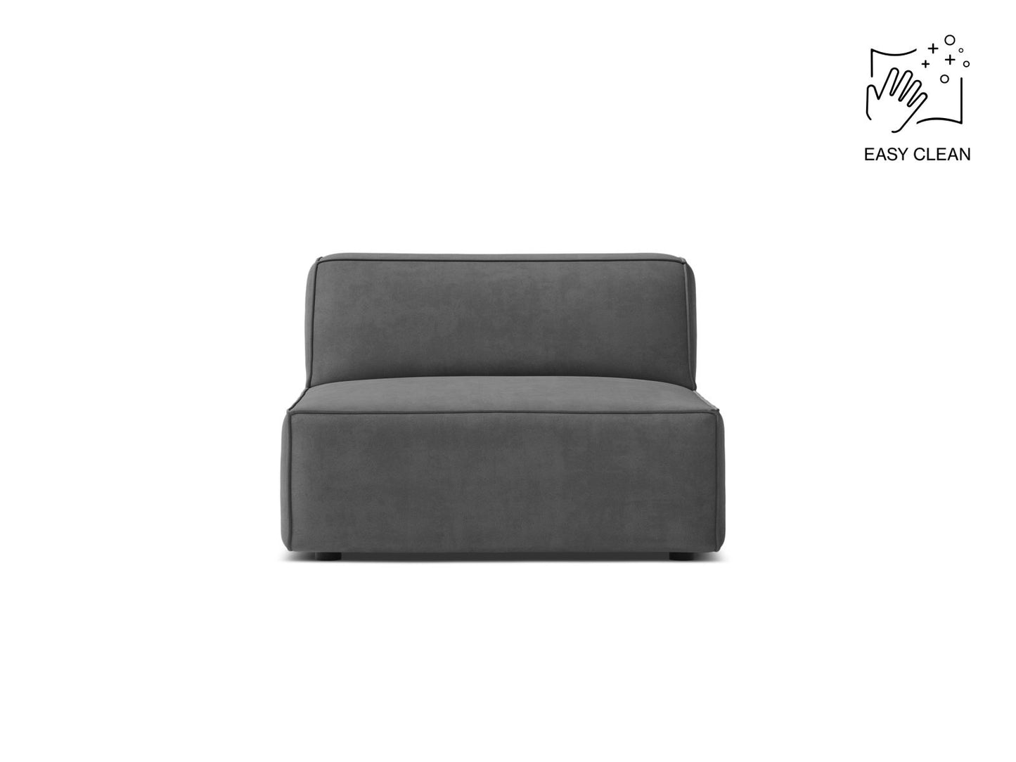 Sofamodul Samt Beige Jodie — Grey