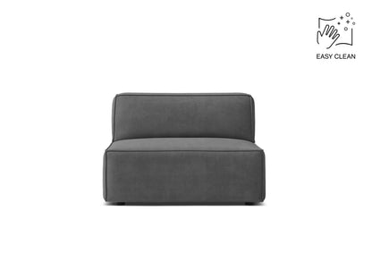 Sofamodul Samt Beige Jodie — Grey