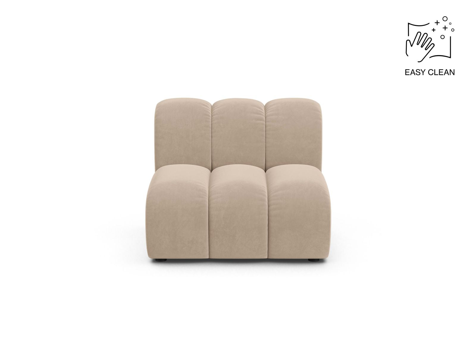 Sofamodul Samt Beige Lupine — Beige