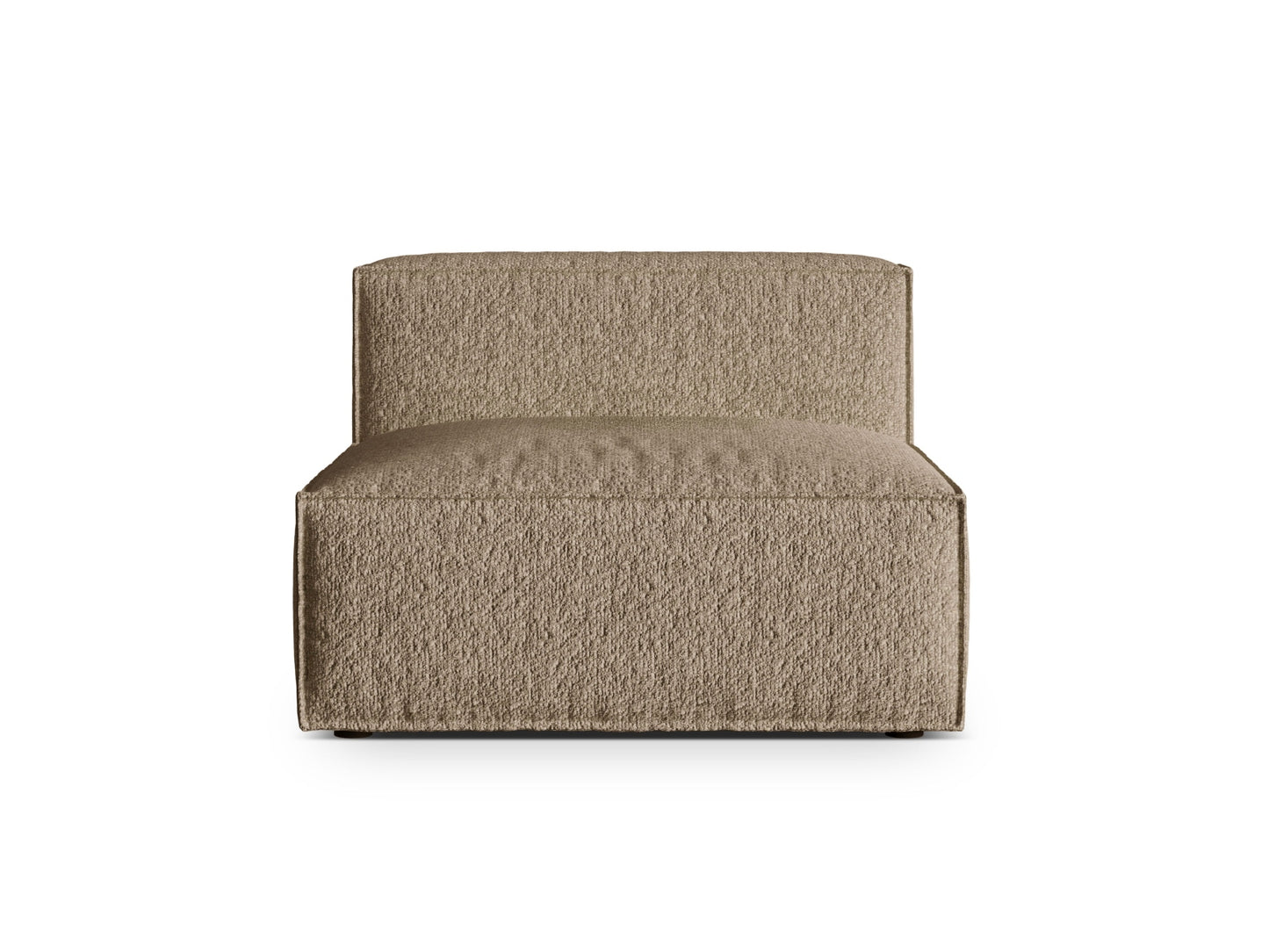 Sofamodul Bouclé Anthrazit Nuria — Cappuccino