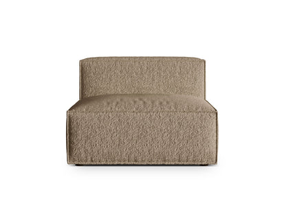 Sofamodul Bouclé Anthrazit Nuria — Cappuccino