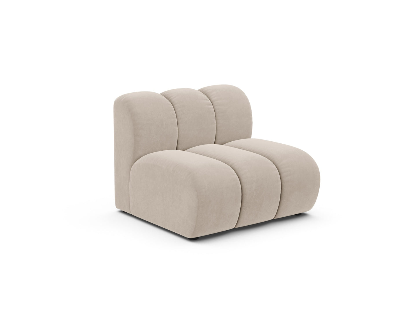 Sofamodul Samt Beige Lupine — Detailansicht