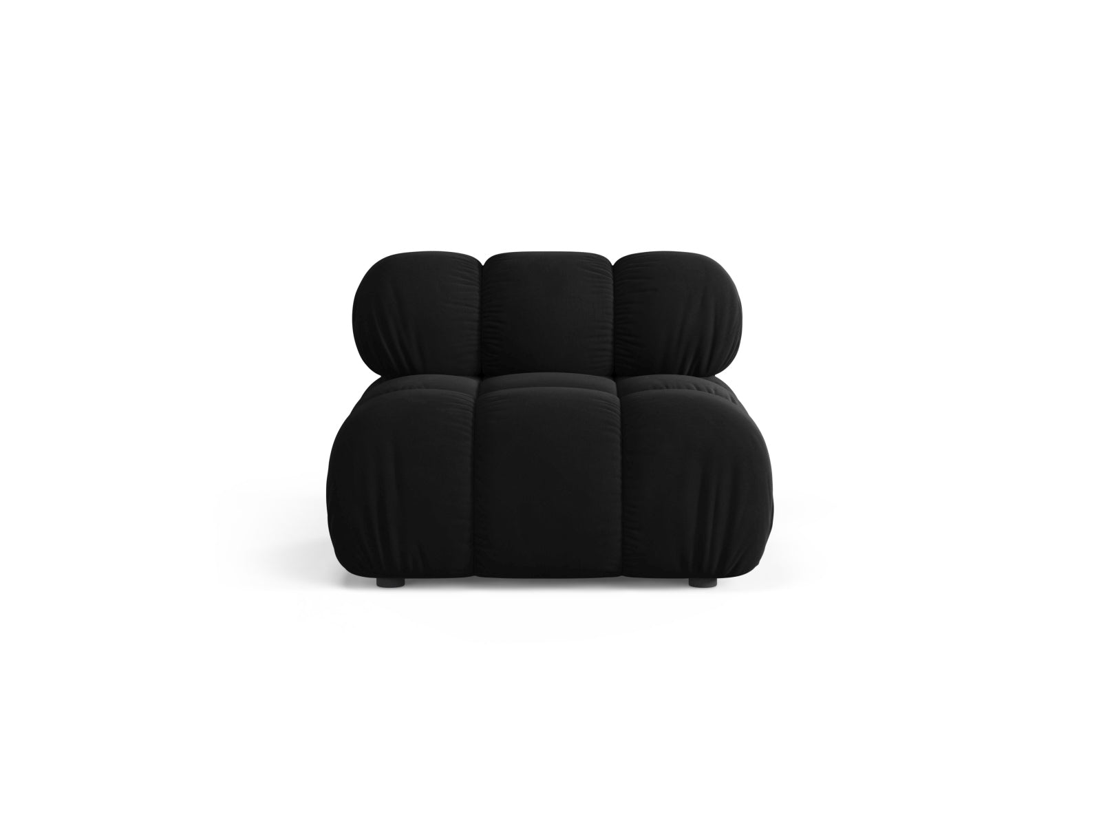 Sofamodul Samt Schwarz Bellis — Black