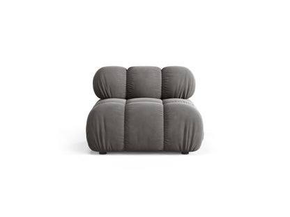 Sofamodul Samt Schwarz Bellis — Light Grey
