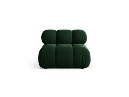 Sofamodul Samt Schwarz Bellis — Bottle Green