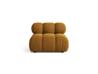 Sofamodul Samt Schwarz Bellis — Yellow