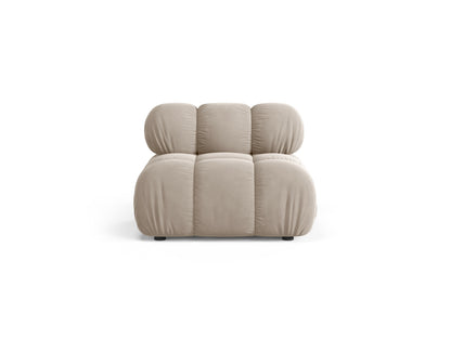 Sofamodul Samt Schwarz Bellis — Dark Beige