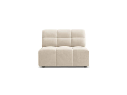 Sofamodul Samt Schwarz Jennifer — Light Beige