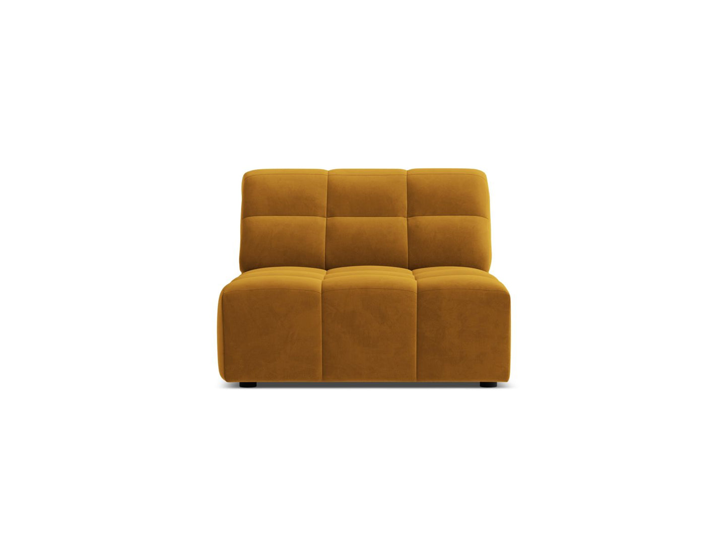 Sofamodul Samt Schwarz Jennifer — Yellow