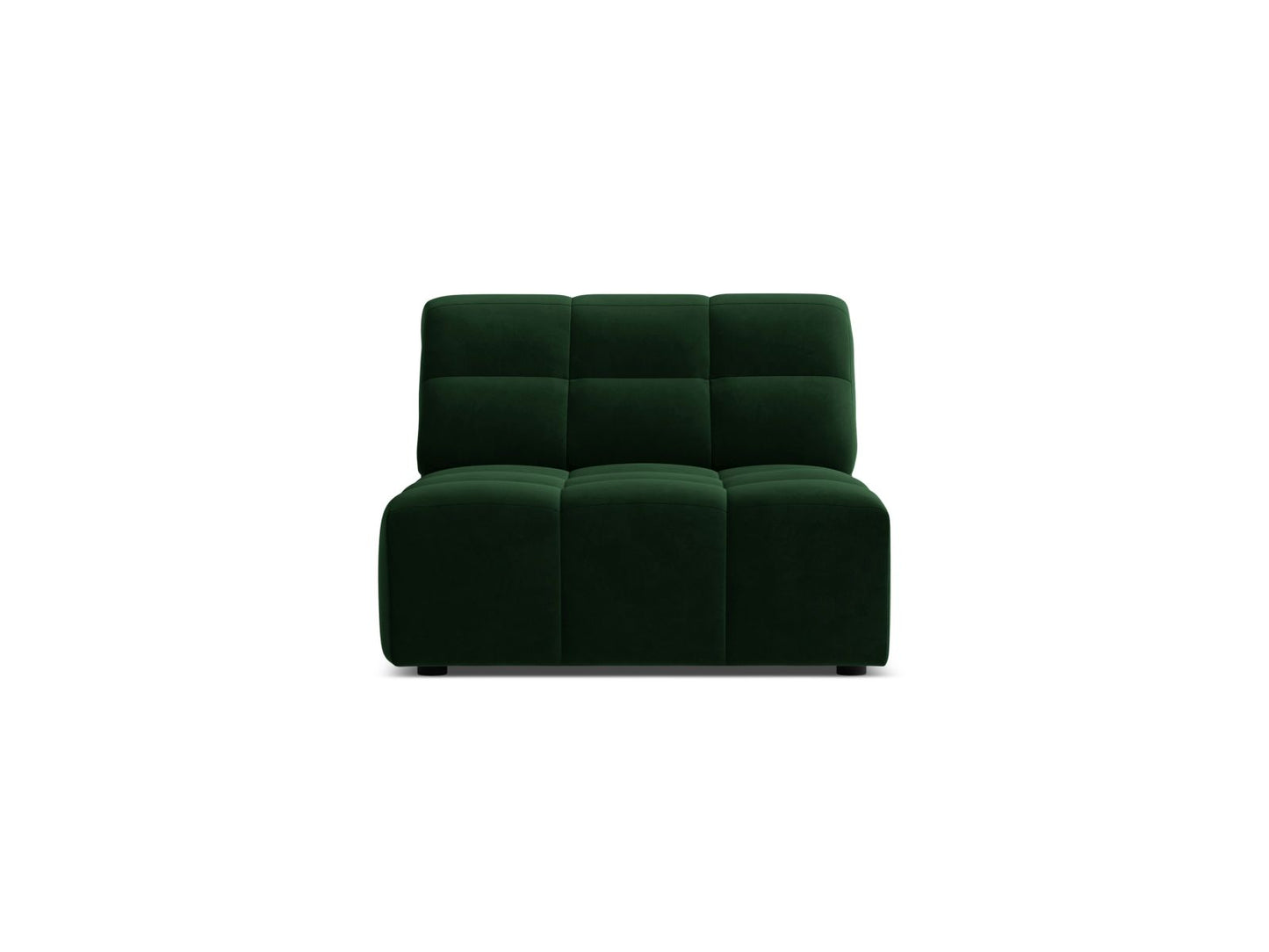 Sofamodul Samt Schwarz Jennifer — Bottle Green