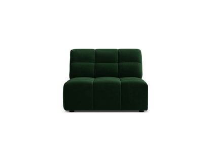 Sofamodul Samt Schwarz Jennifer — Bottle Green