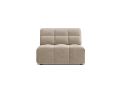 Sofamodul Samt Schwarz Jennifer — Dark Beige