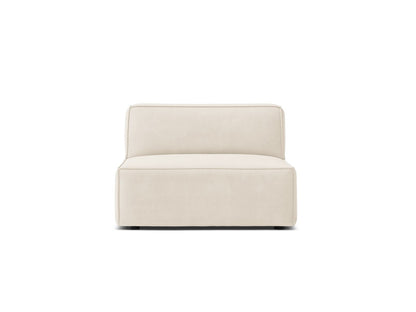 Sofamodul Samt Schwarz Jodie — Light Beige