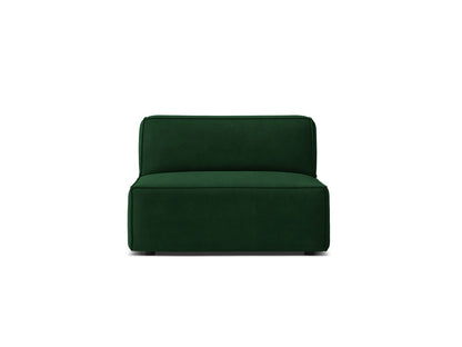 Sofamodul Samt Schwarz Jodie — Bottle Green