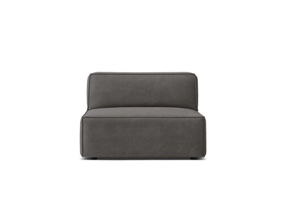 Sofamodul Samt Schwarz Jodie — Light Grey