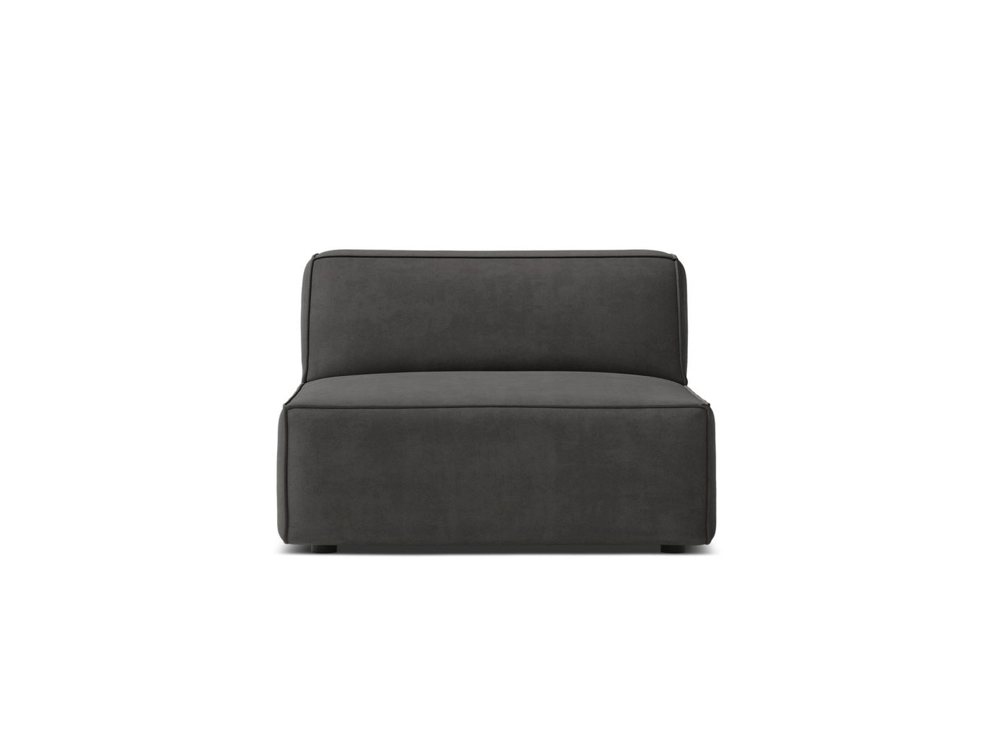 Sofamodul Samt Schwarz Jodie — Grey