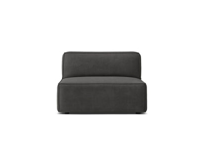 Sofamodul Samt Schwarz Jodie — Grey