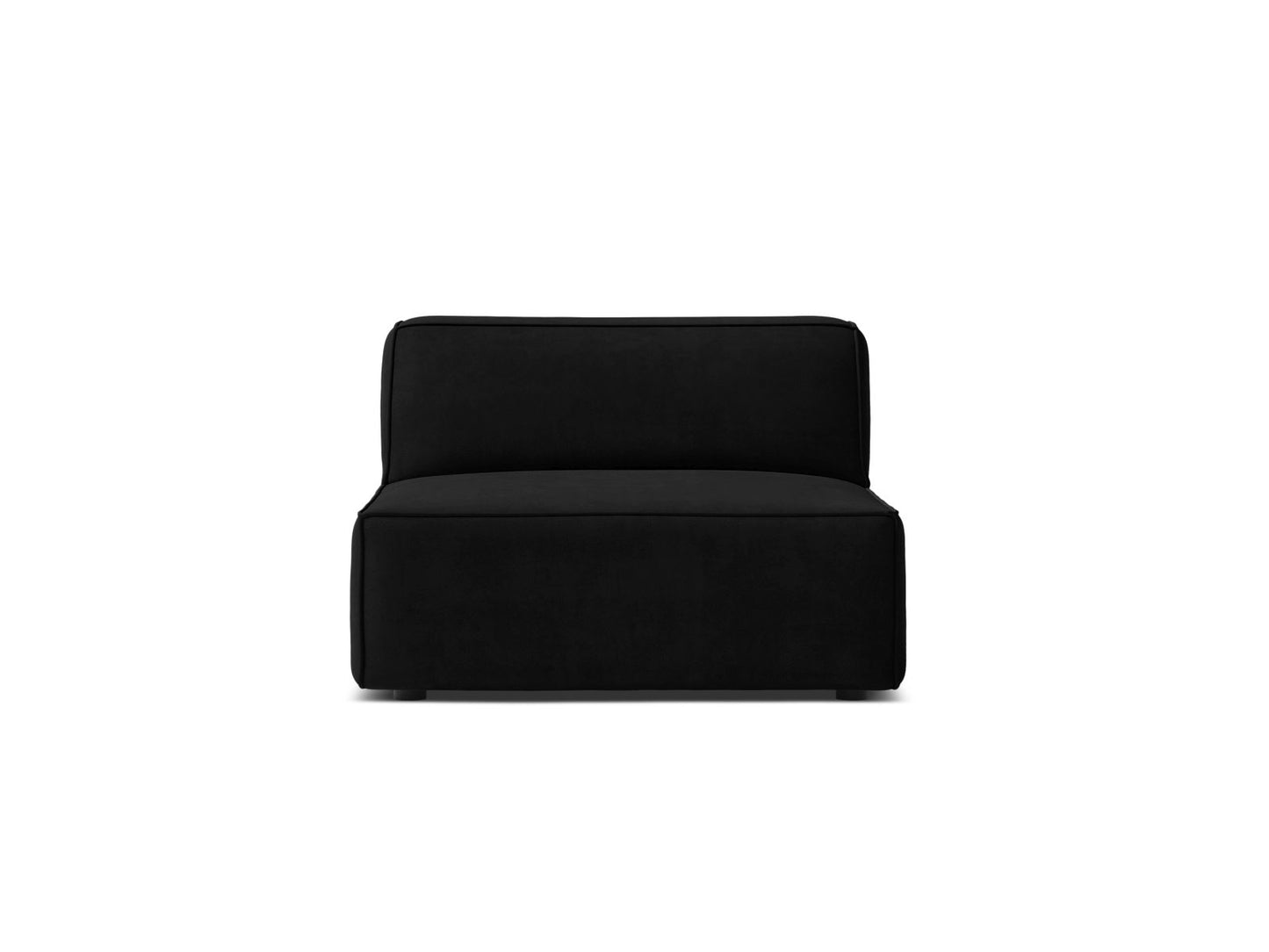 Sofamodul Samt Schwarz Jodie — Black