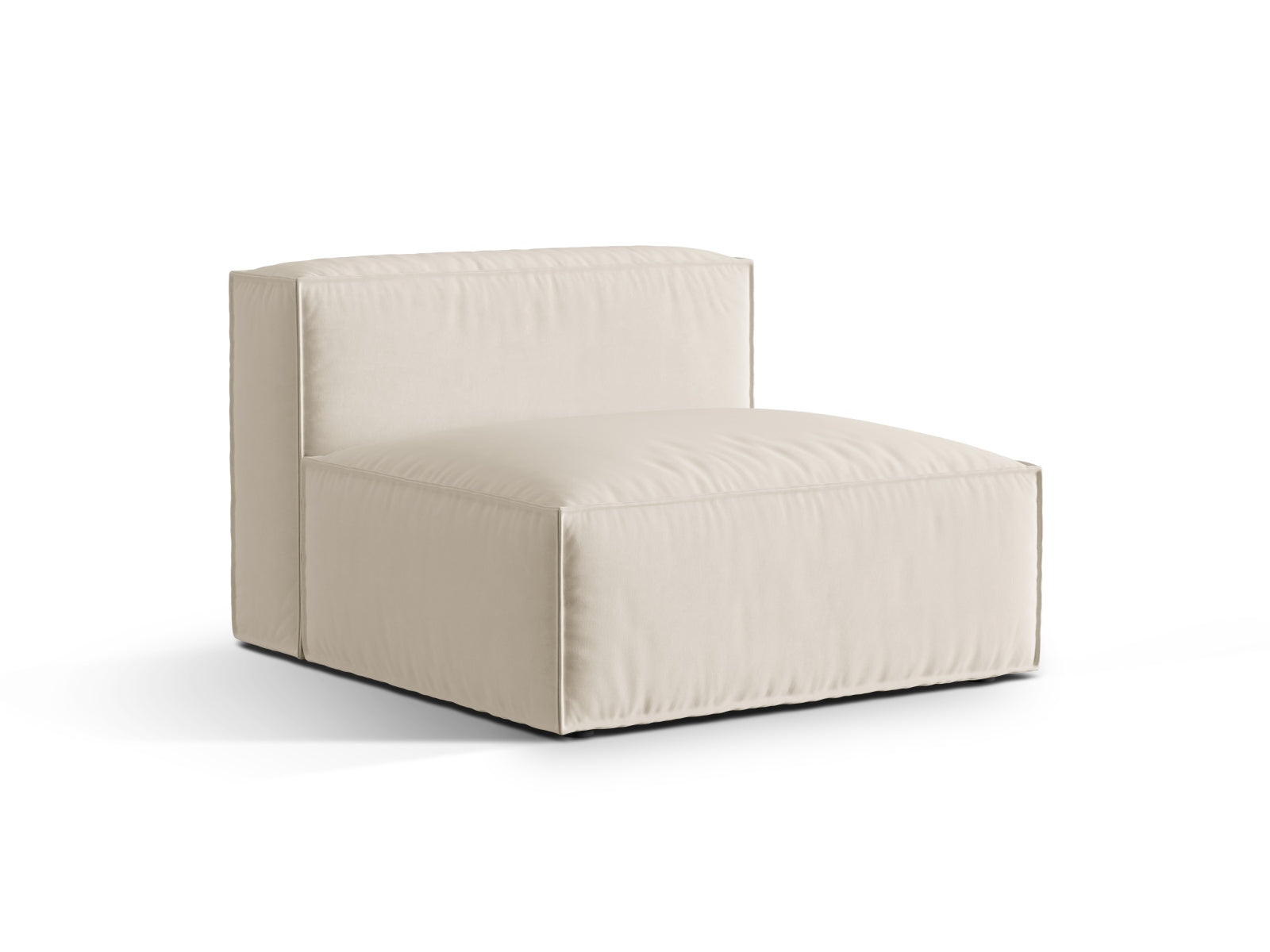 Sofamodul Samt Beige Nuria — Wohnbeispiel