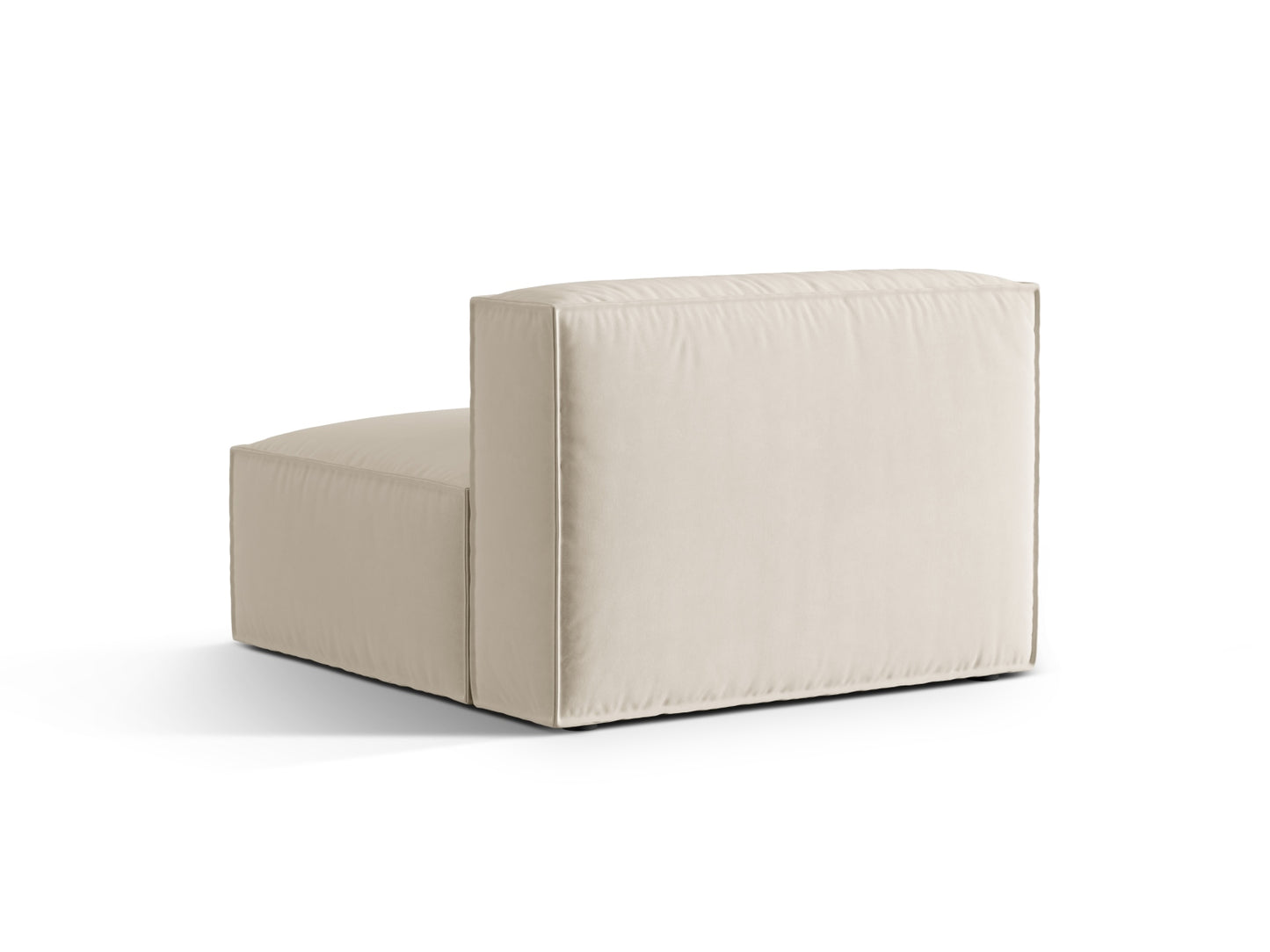 Sofamodul Samt Beige Nuria — Detailansicht