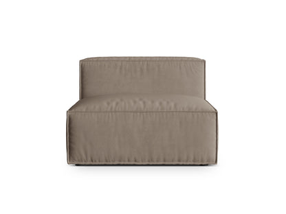 Sofamodul Samt Beige Nuria — Warm grey