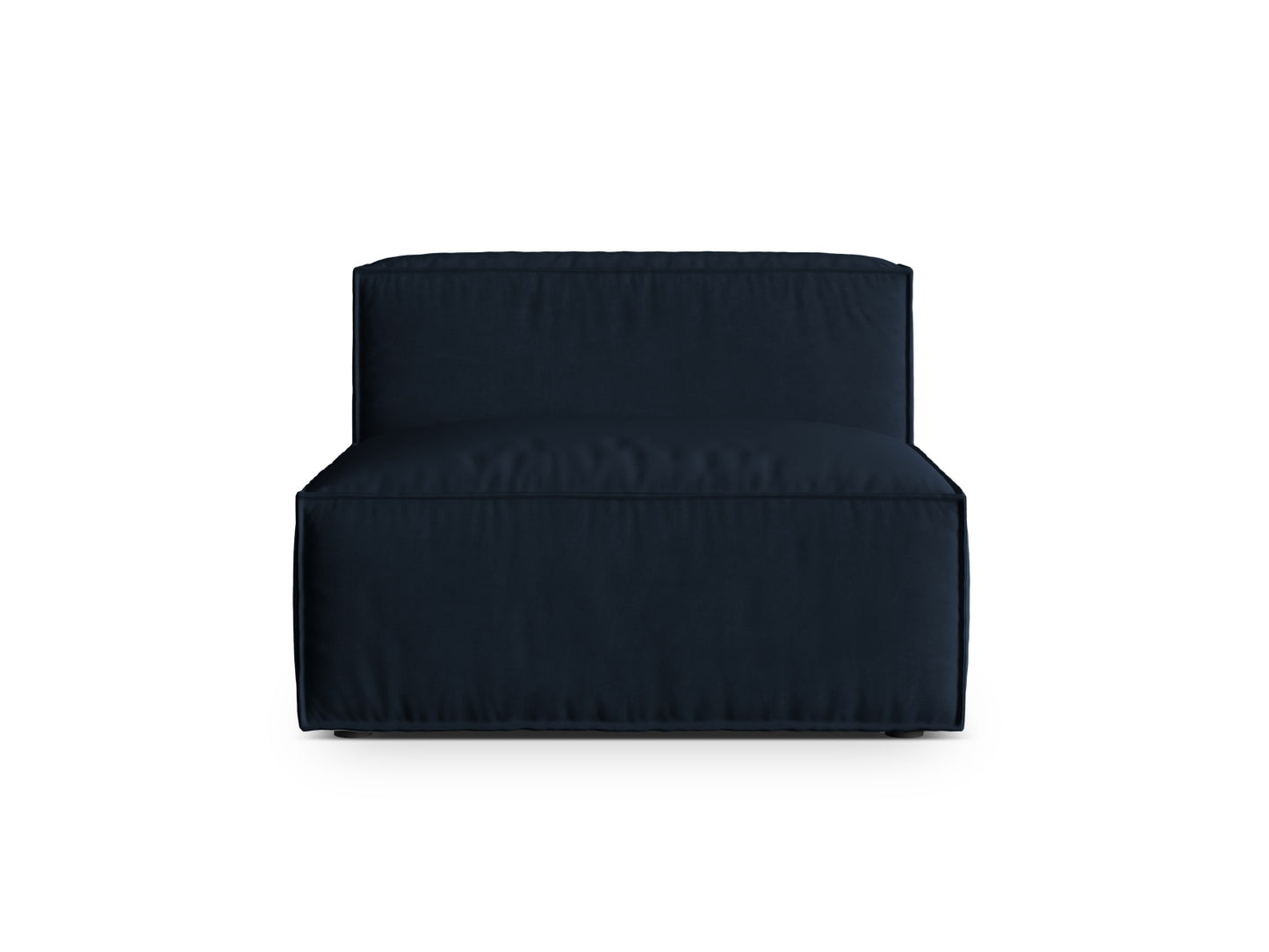 Sofamodul Samt Beige Nuria — Dark Blue