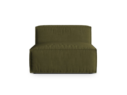 Sofamodul Samt Beige Nuria — Moss Green Melange