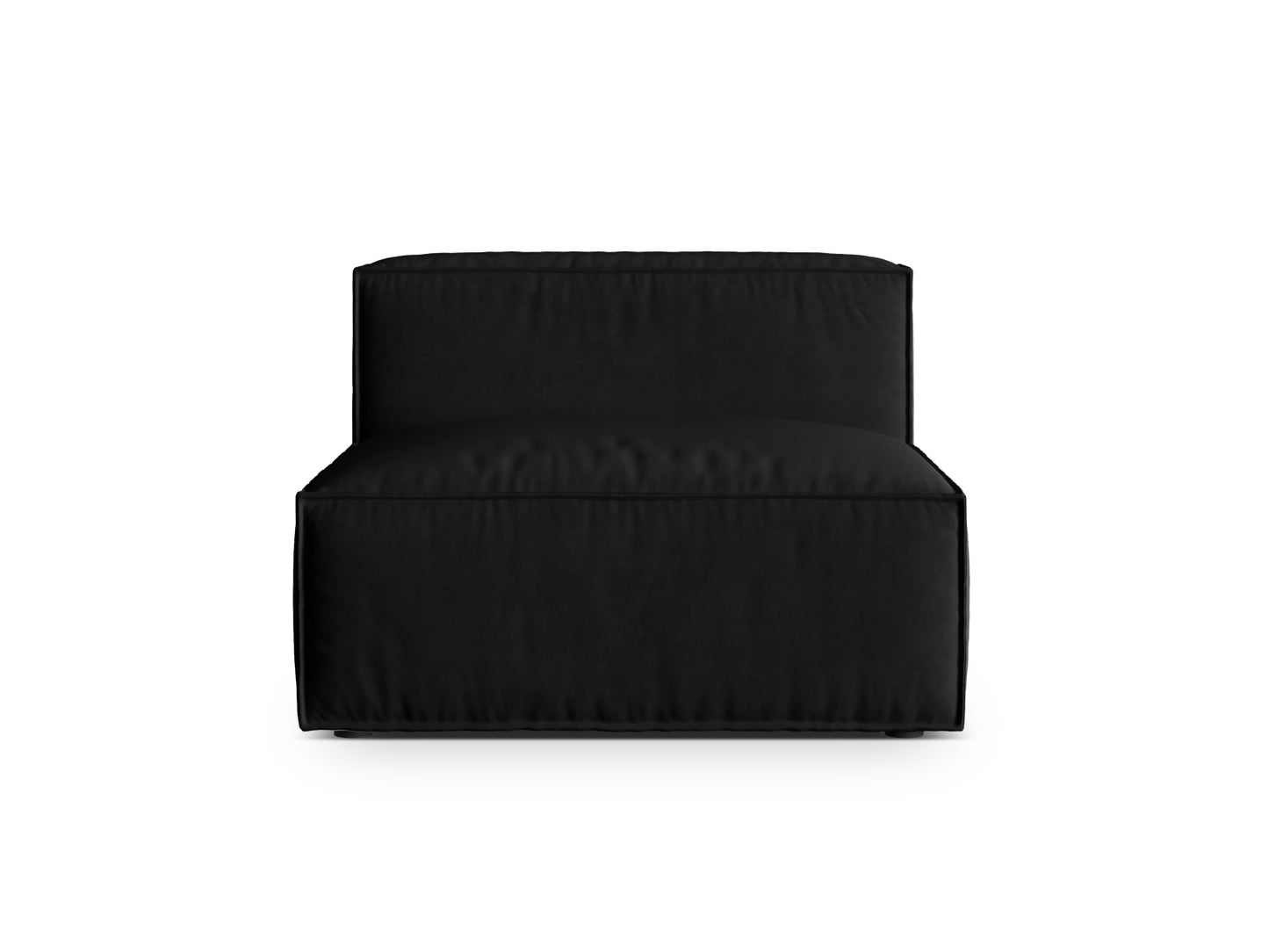 Sofamodul Samt Beige Nuria — Black