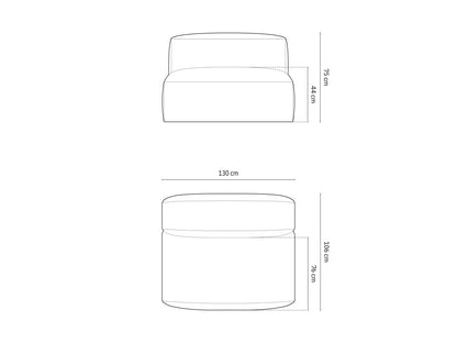 Martina Wide Single Seat, 132x106 cm