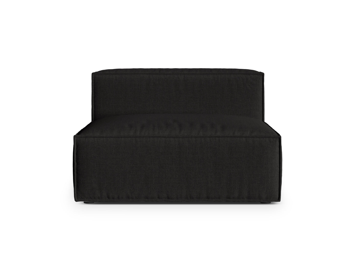 Nuria Modul Armless, 2 Seats, 120x110 cm — Black