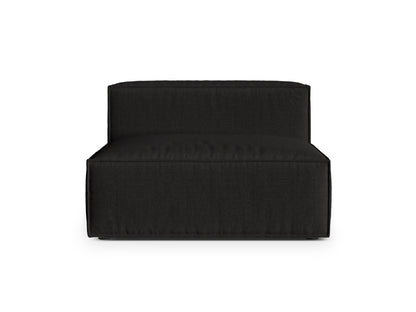 Nuria Modul Armless, 2 Seats, 120x110 cm — Black