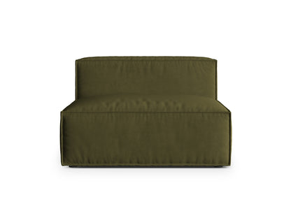 Nuria Modul Armless, 2 Seats, 120x110 cm — Moss Green Melange