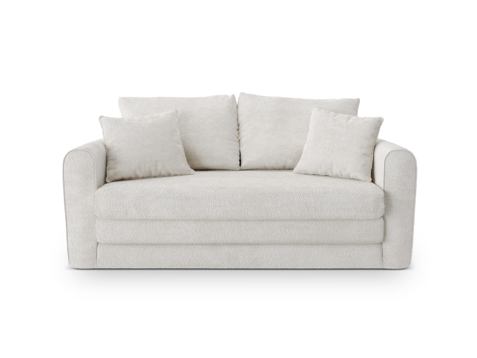 Lido Sofa With Bed Function, 2 Seats, 158x69 cm — Light Beige