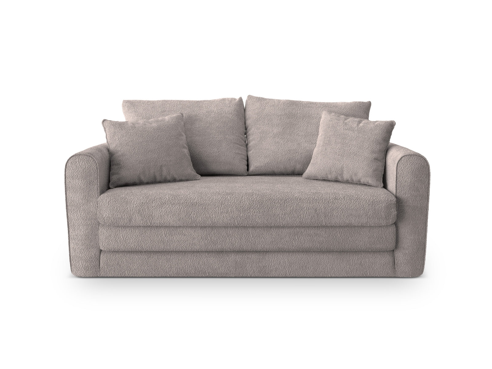 Lido Sofa With Bed Function, 2 Seats, 158x69 cm — Warm grey