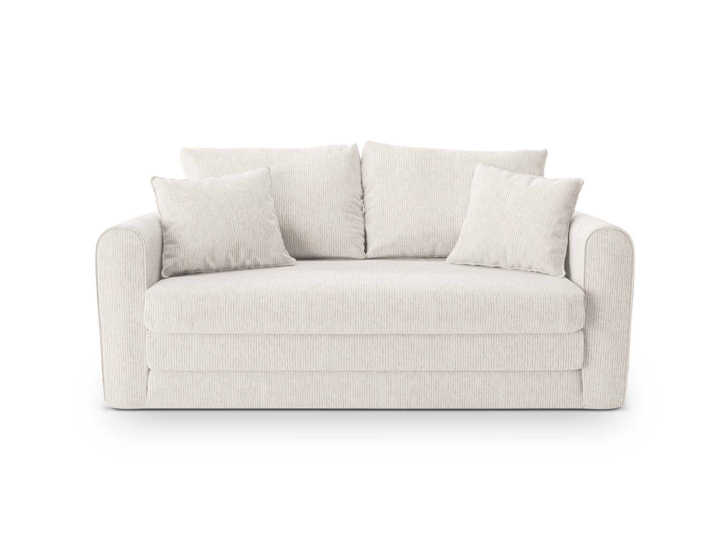 Lido Sofa With Bed Function, 2 Seats, 158x69 cm — Light Beige