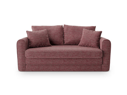Lido Sofa With Bed Function, 2 Seats, 158x69 cm — Red