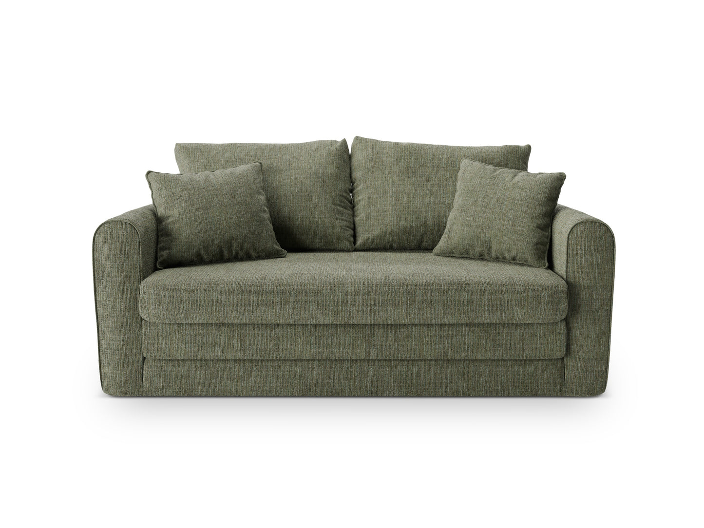 Lido Sofa With Bed Function, 2 Seats, 158x69 cm — Olive