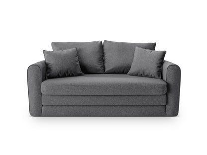 Lido Sofa With Bed Function, 2 Seats, 158x69 cm — Dark Grey