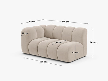 Sofamodul Samt Beige Lupine — Ansicht 4