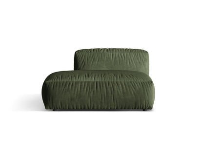 Martina Sofa, 2 Seats, 133x106 cm — Green / Left