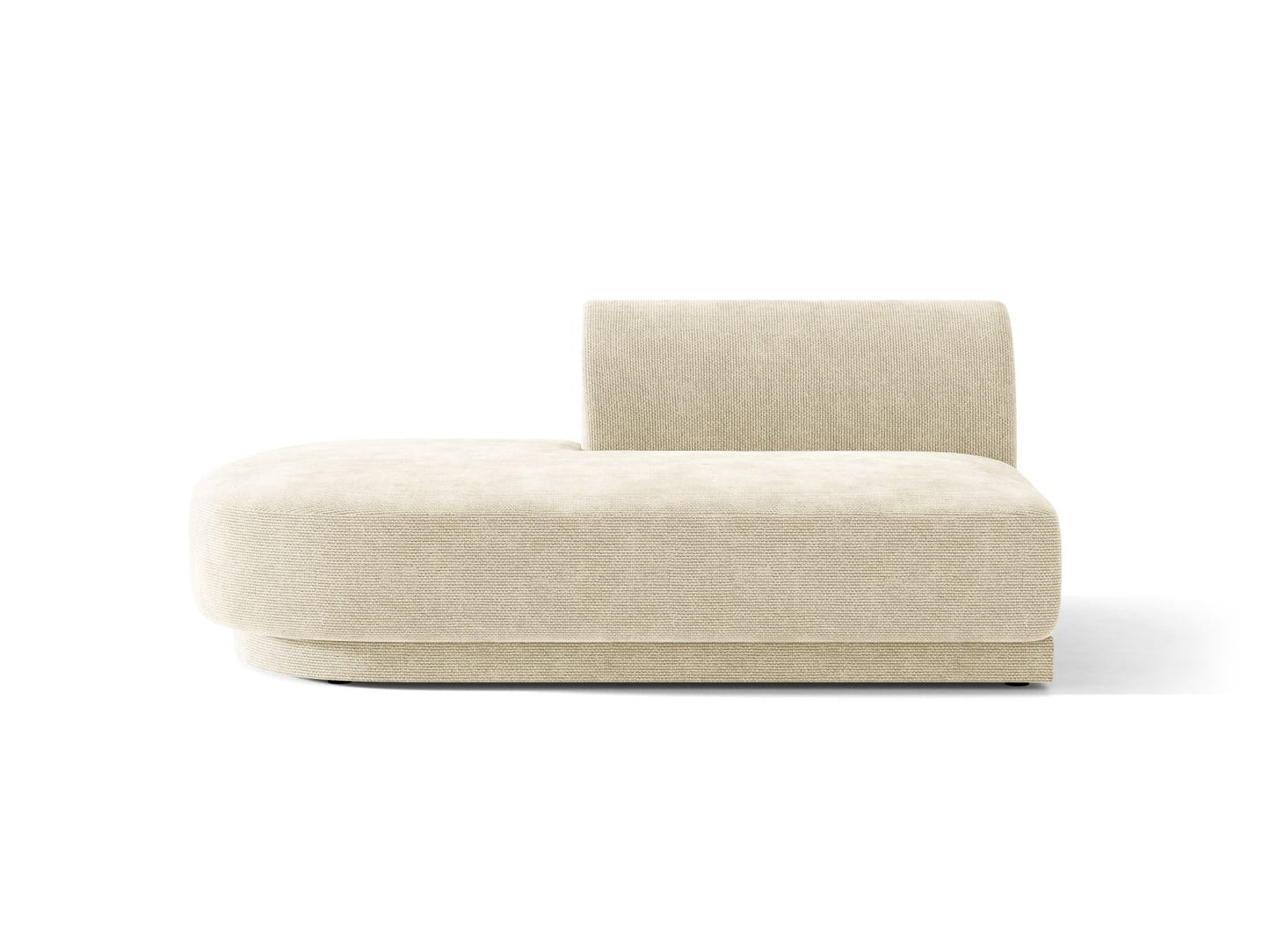 Miley Sitting Module Open Side, 2 Seats, 158x90 cm — Light Beige / Left