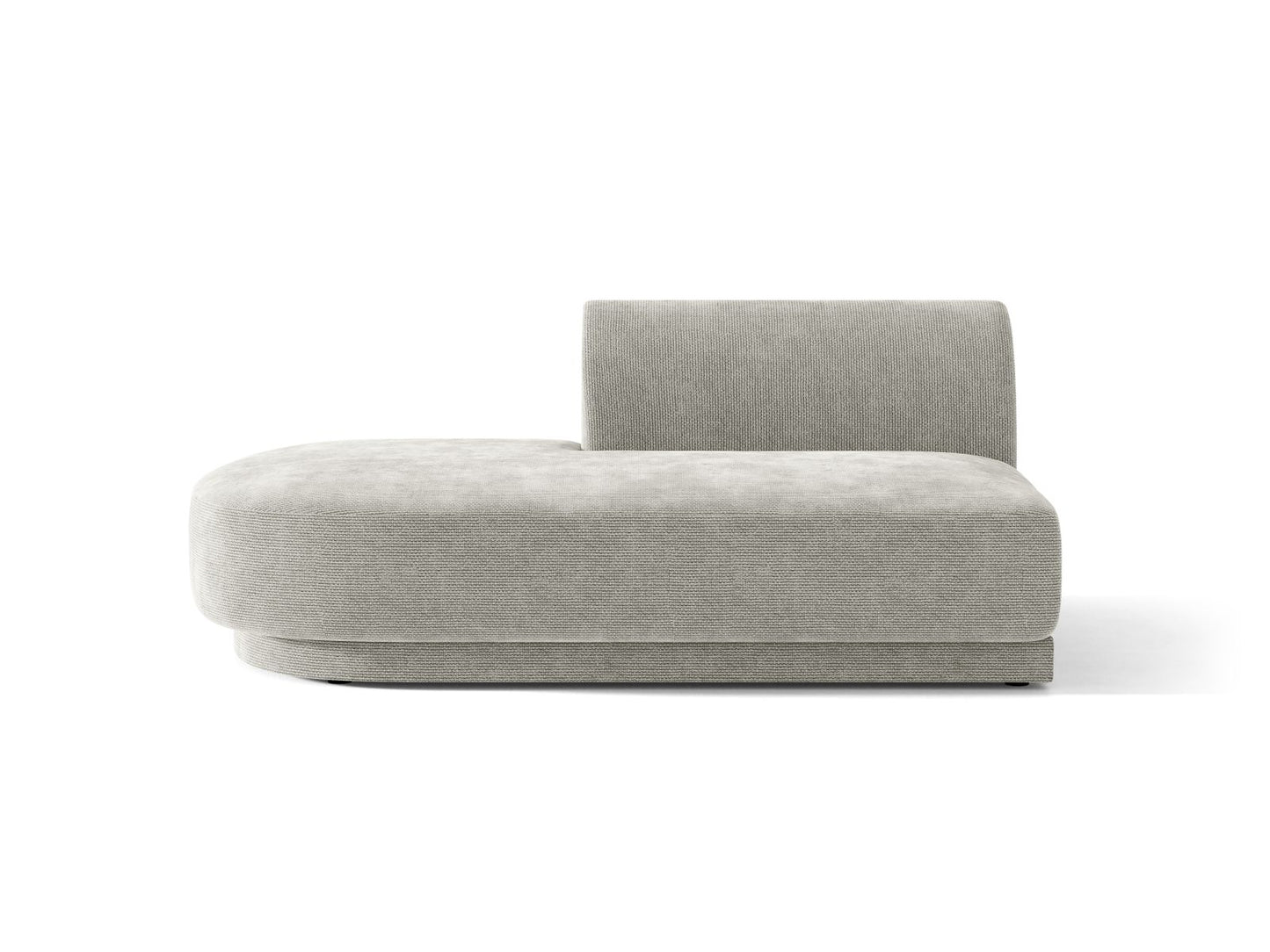 Miley Sitting Module Open Side, 2 Seats, 158x90 cm — Light Grey / Left