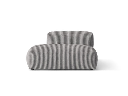 Martina Sofa, 2 Seats, 133x106 cm — Light Grey / Left