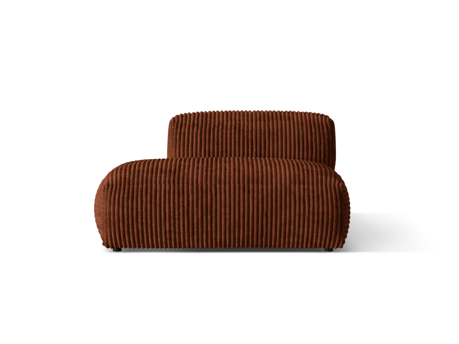 Martina Sofa, 2 Seats, 133x106 cm — Brick / Left