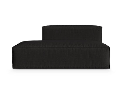 Nuria Modular Sofa, 3 Seats, 165x110 cm — Black / Left