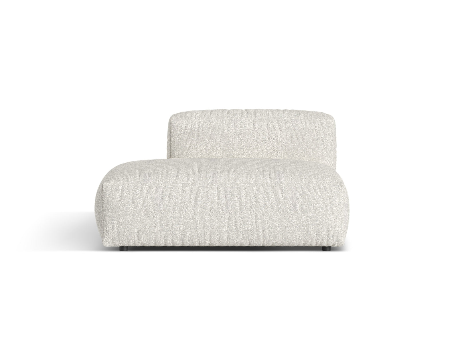 Martina Sofa, 2 Seats, 133x106 cm — Grey Beige Melange / Left
